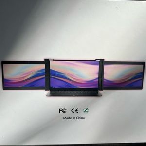 Portable tri -screen for laptop